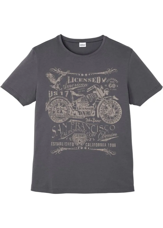 John Baner Jeanswear Print T-Shirt, Gray