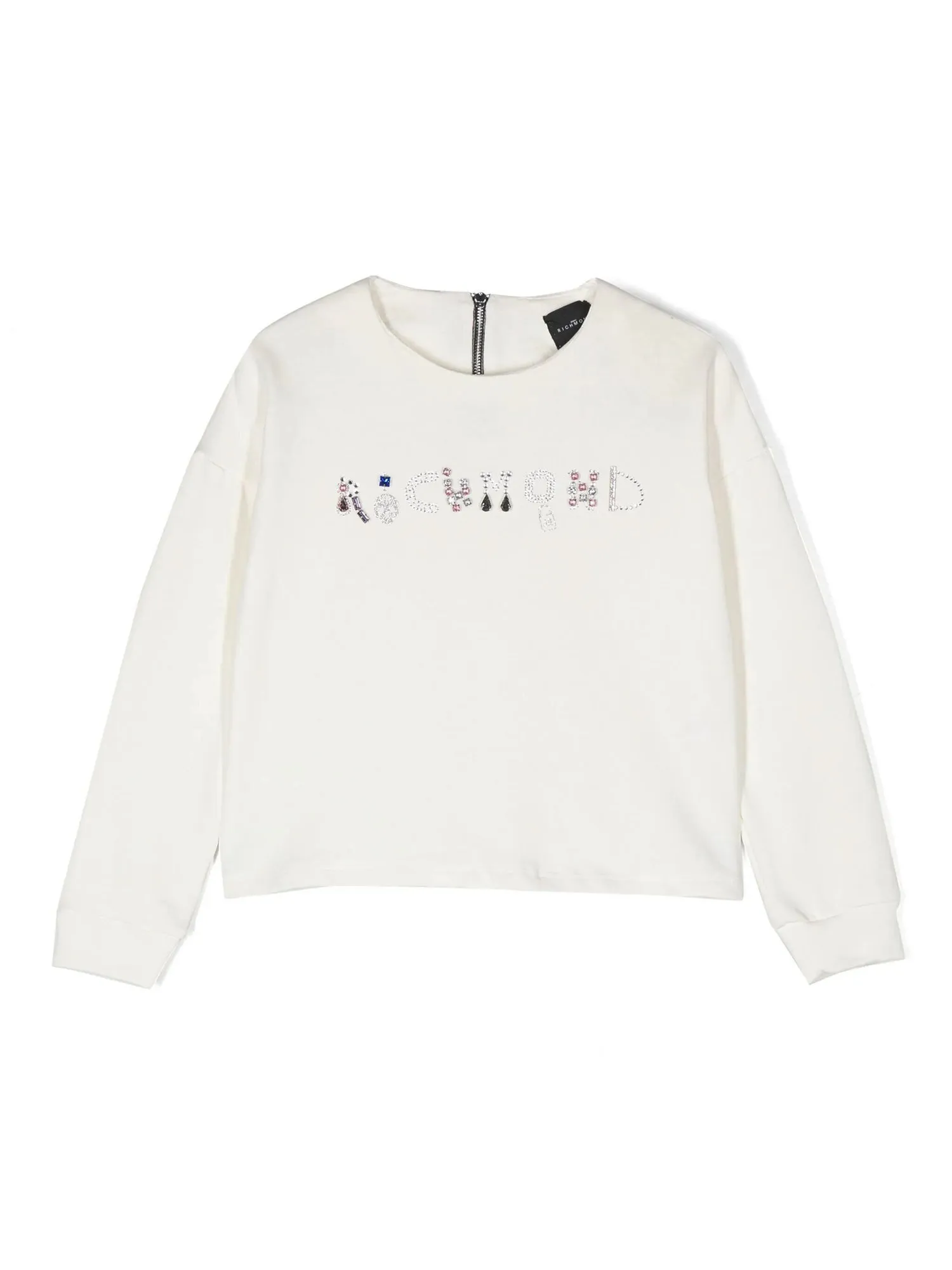 John Richmond- Girls' sweatshirt with crystal-logo