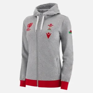 Macron Wales WRU Womens RWC 2023 Full Zip Hoodie