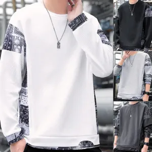 Men's Long Sleeve Sweatshirt Handsome Teenagers