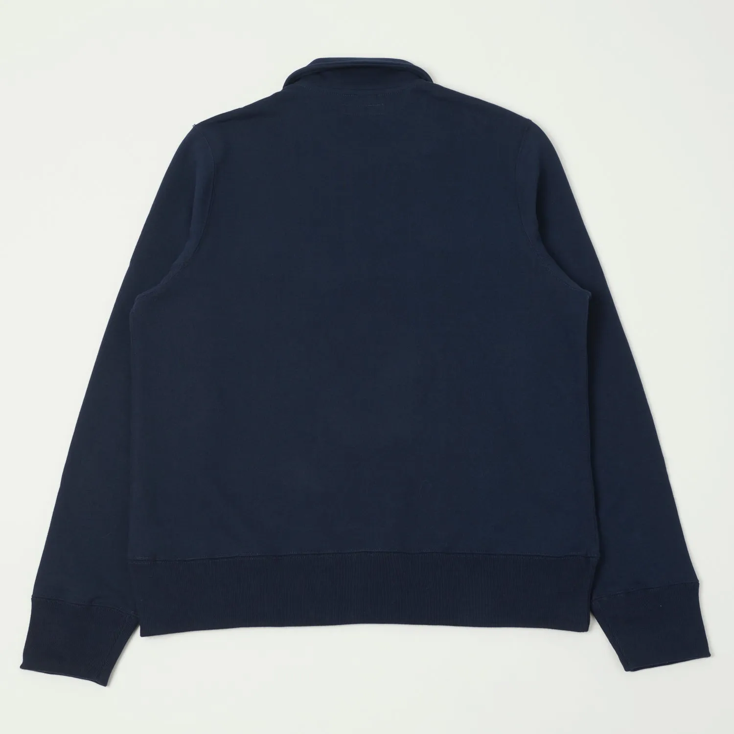 Merz b. Schwanen 342Z Half Zip Sweatshirt - Ink Blue