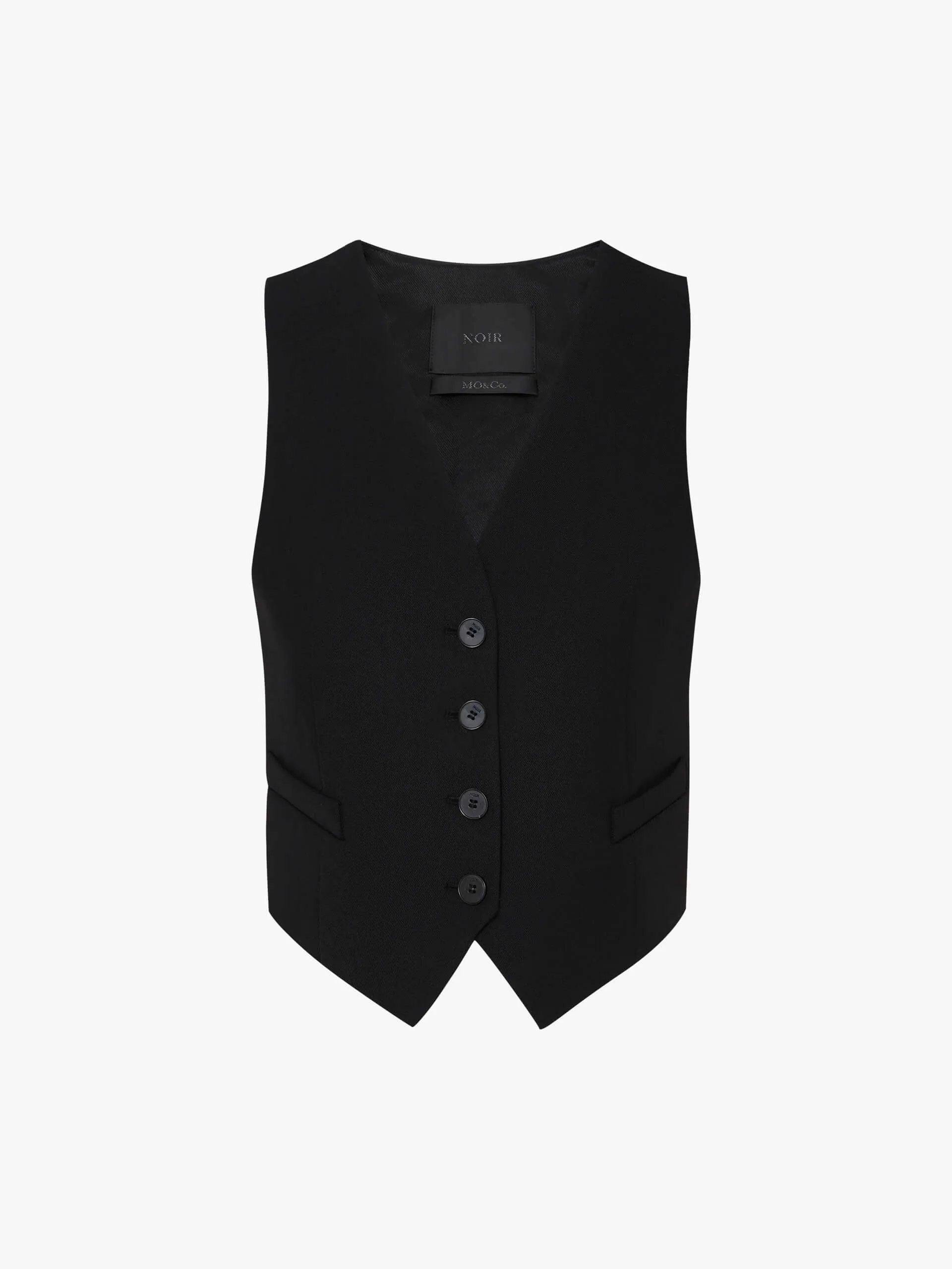 Paneled Belted Waistcoat