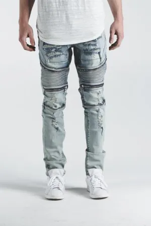 Pete Biker Denim ( Light Blue)