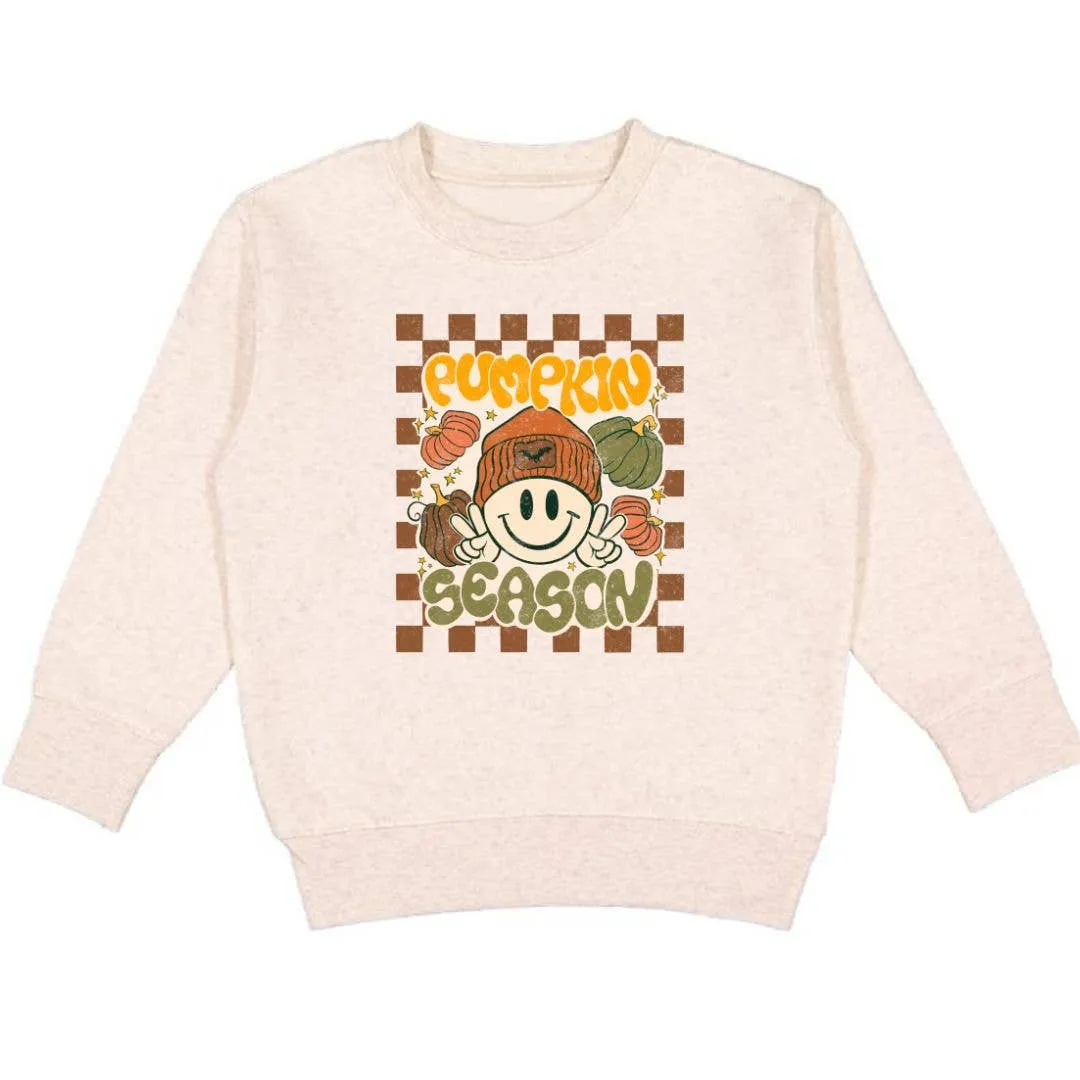 Pumpkin Season Sweatshirt - Kids Fall Crewneck