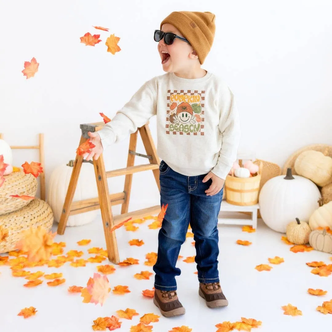 Pumpkin Season Sweatshirt - Kids Fall Crewneck