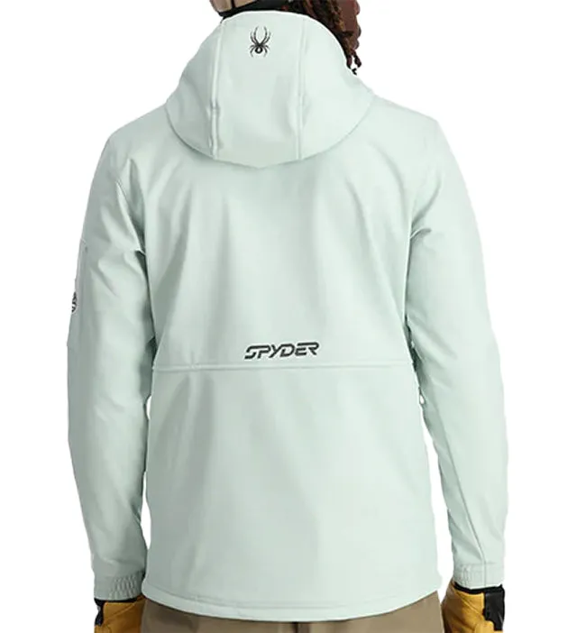 Spyder Mens Softshell Riding Hoodie Wintergreen