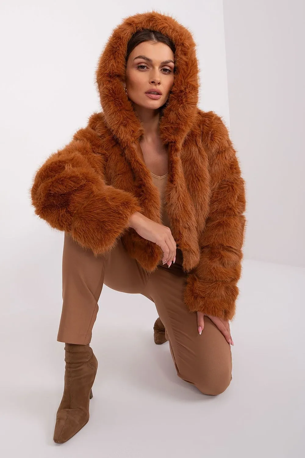 TEEK - Faux Furry Hooded Jacket