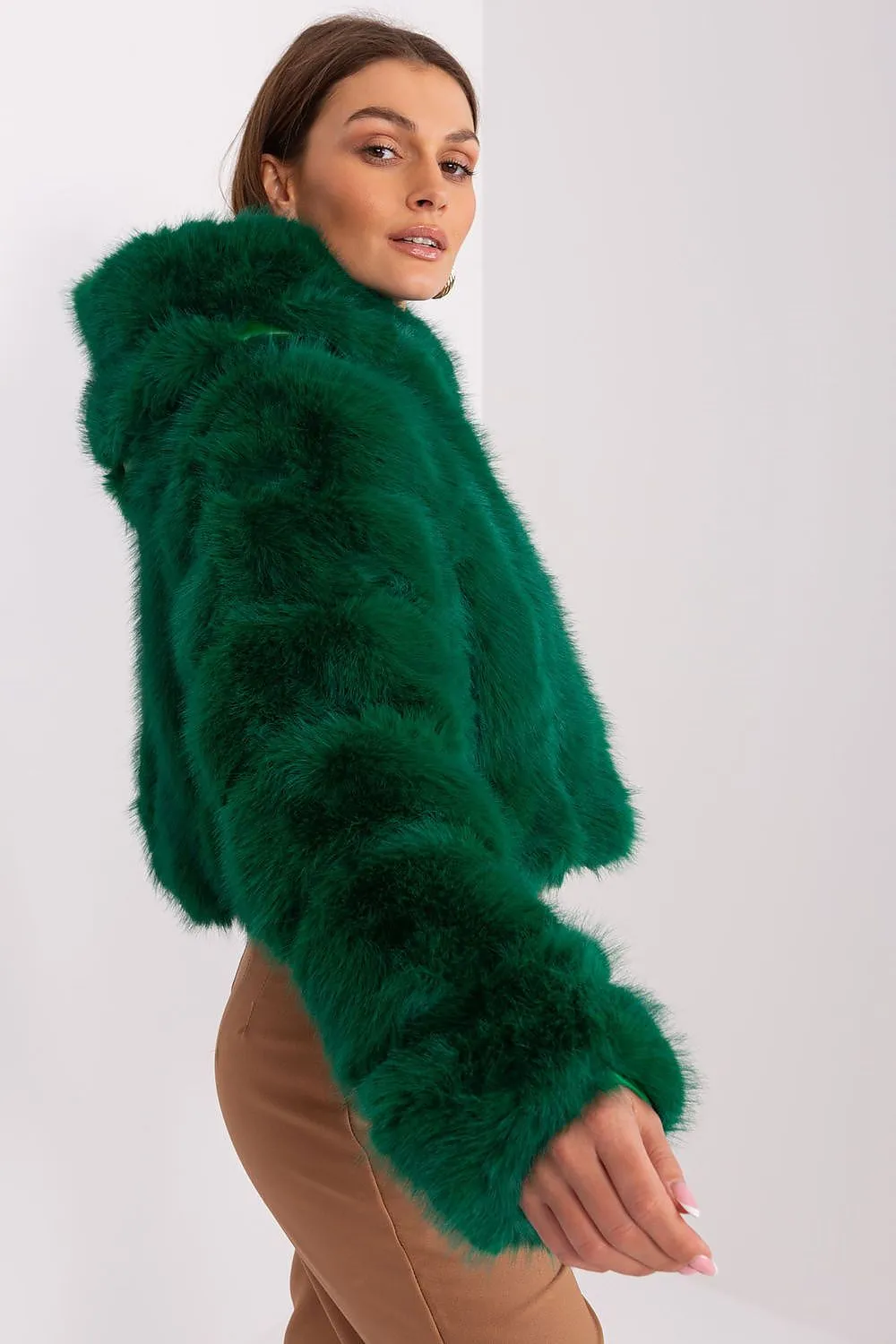 TEEK - Faux Furry Hooded Jacket