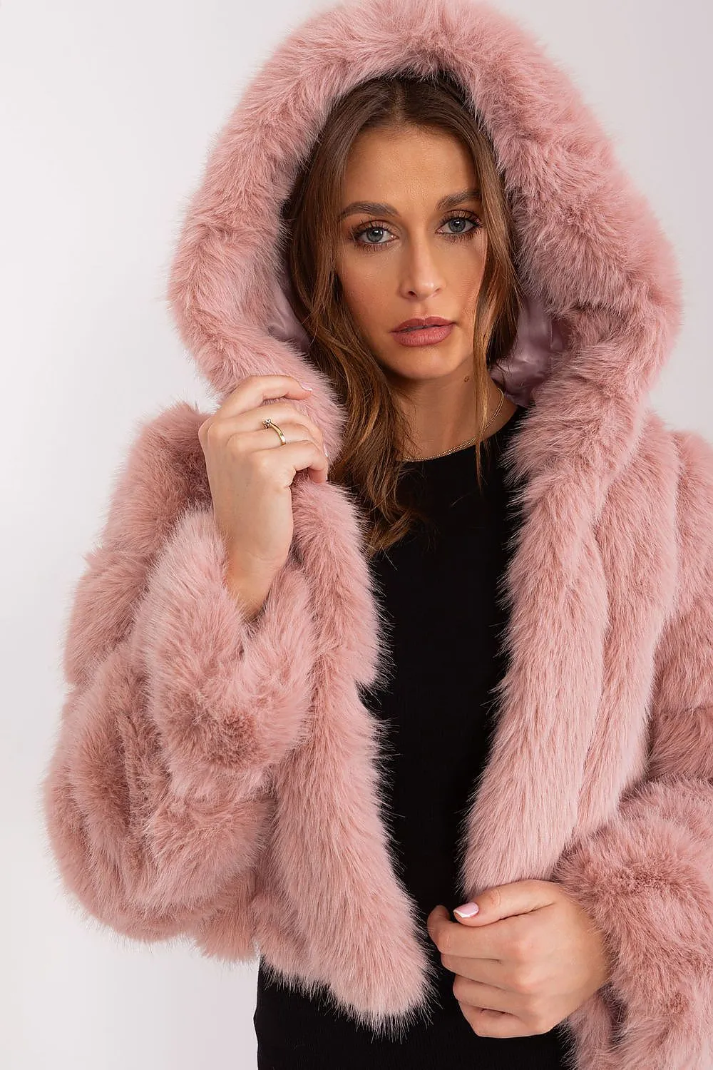 TEEK - Faux Furry Hooded Jacket