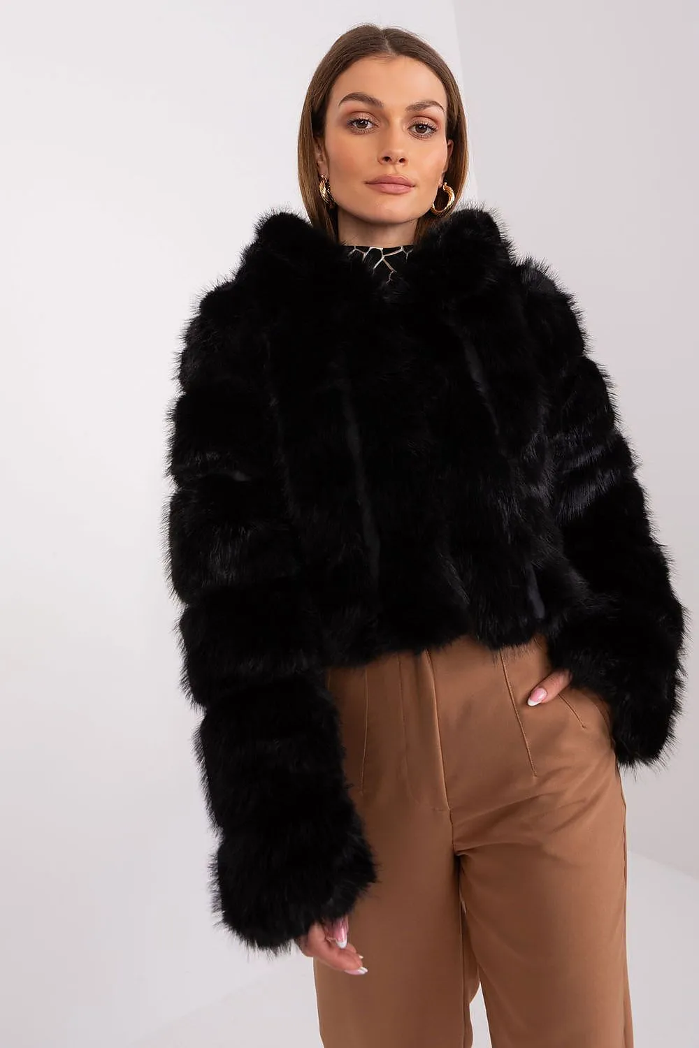 TEEK - Faux Furry Hooded Jacket