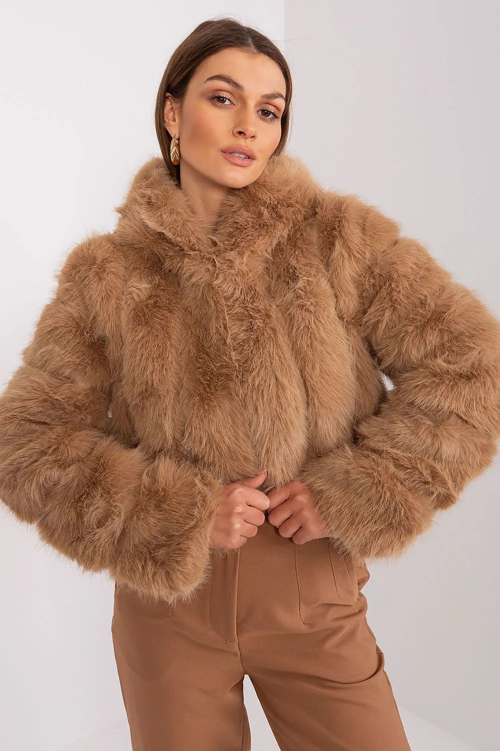 TEEK - Faux Furry Hooded Jacket