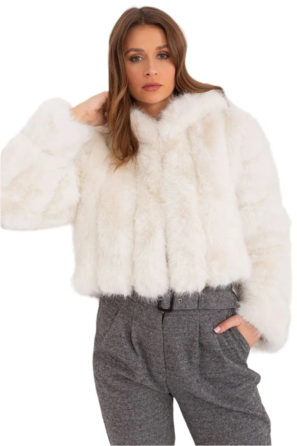 TEEK - Faux Furry Hooded Jacket