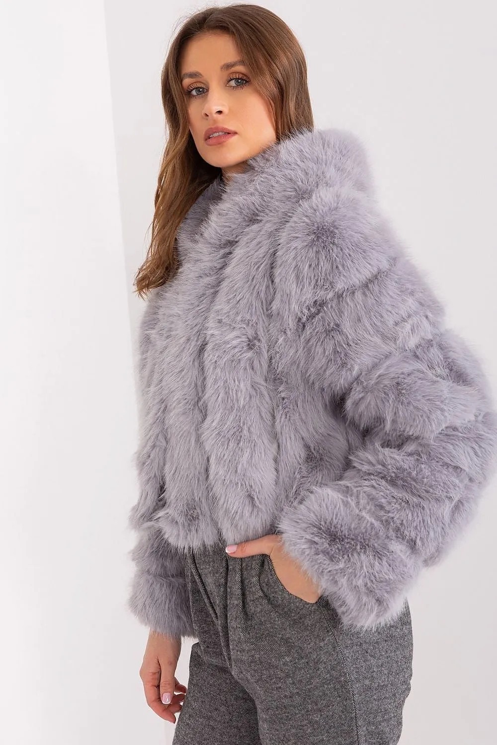 TEEK - Faux Furry Hooded Jacket