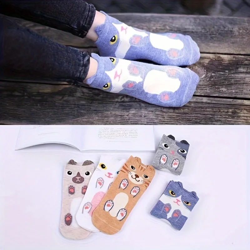 Teenagers Cartoon Animal Knitted Socks Comfy Breathable OutdoorReady