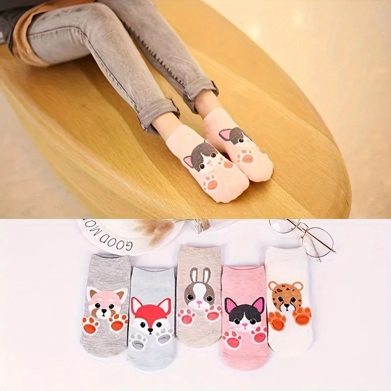 Teenagers Cartoon Animal Knitted Socks Comfy Breathable OutdoorReady