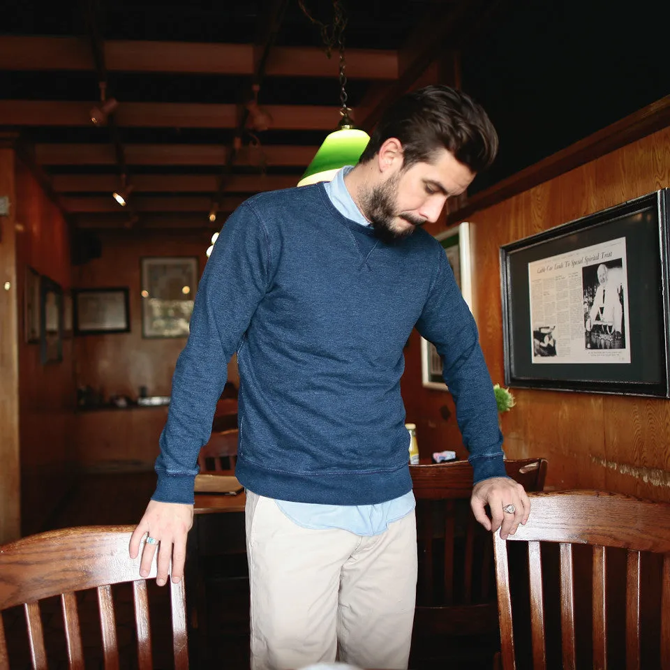 The Crewneck Sweatshirt in Sea Washed Indigo