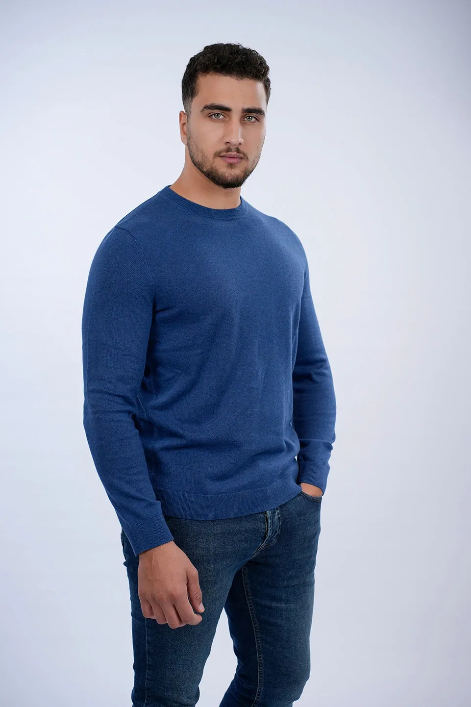 Tom Tailor Blue Basic Round Neck Sweater