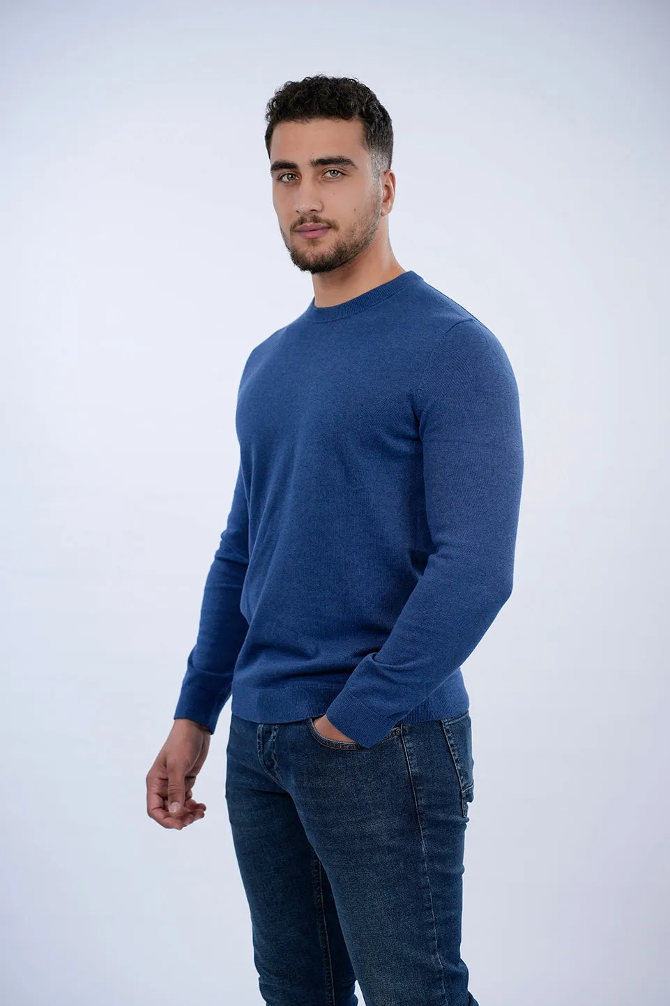 Tom Tailor Blue Basic Round Neck Sweater