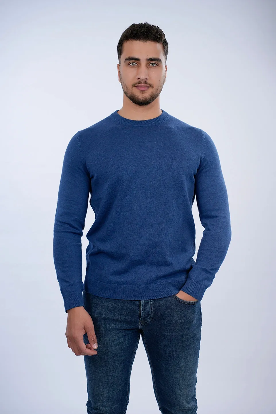 Tom Tailor Blue Basic Round Neck Sweater