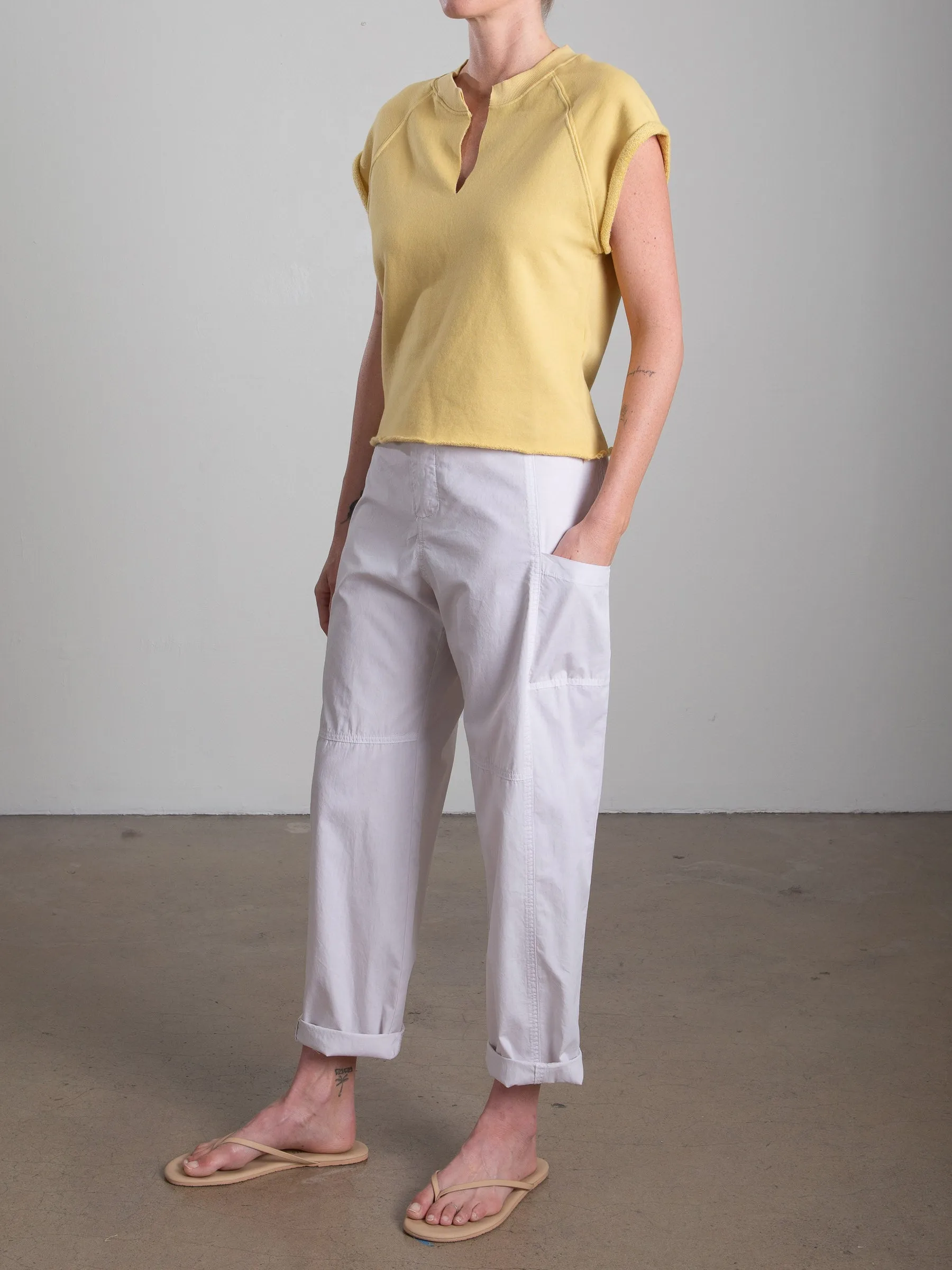 Torrance Pant in Paperweight Cotton - Fog