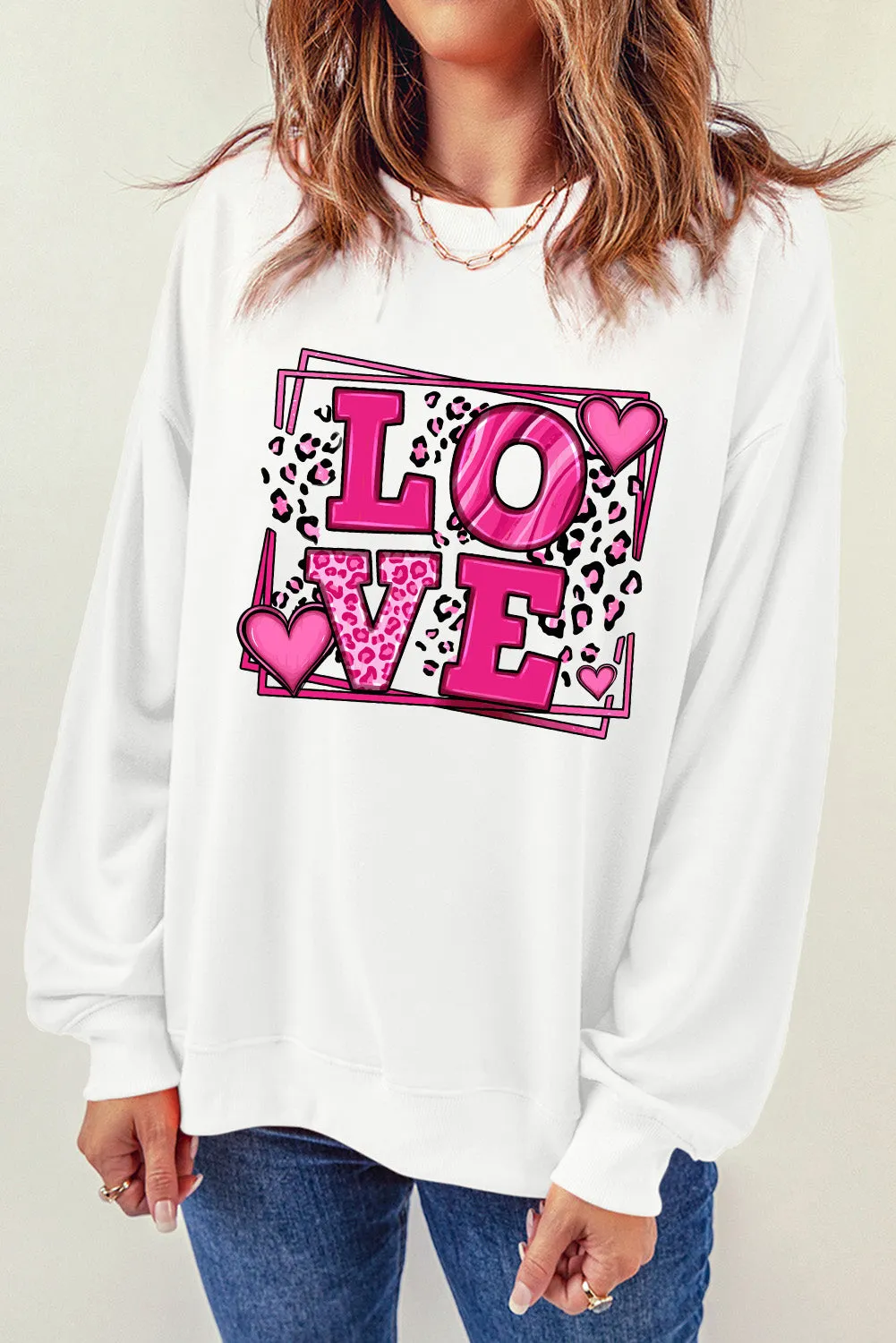 Valentine's Day T Shirt for Women Sweet Love Heart Graphic Tees Tops