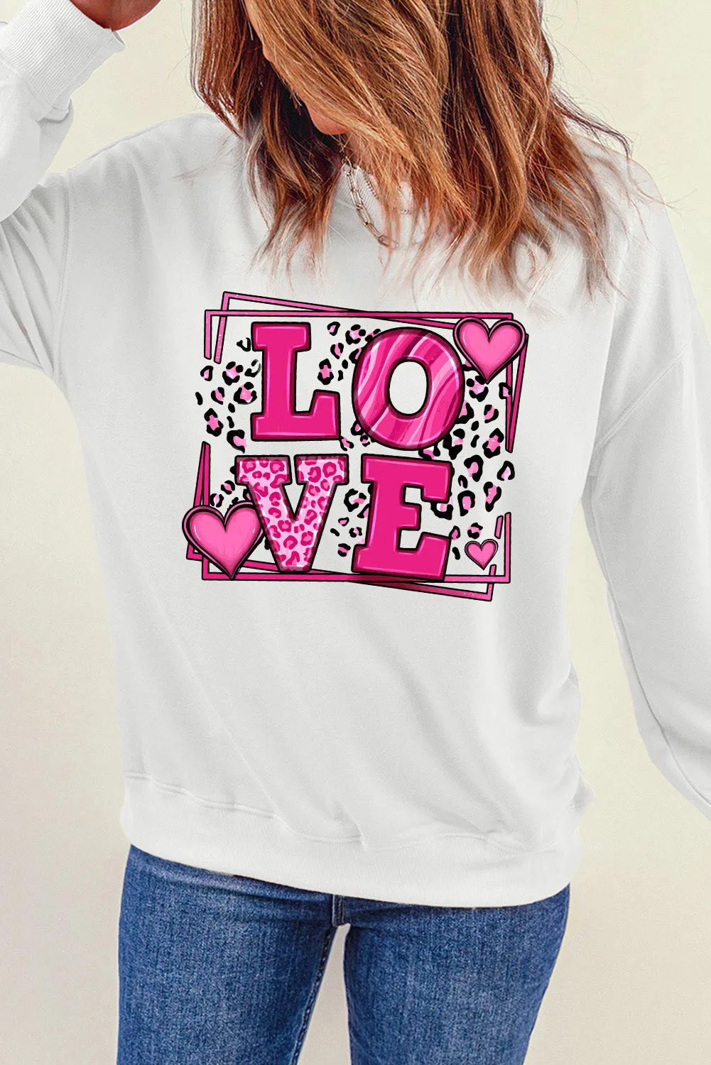 Valentine's Day T Shirt for Women Sweet Love Heart Graphic Tees Tops