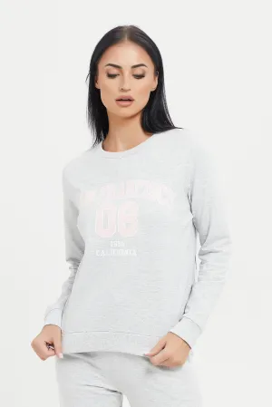 Women Grey San Francisco Printed Sweatshirt