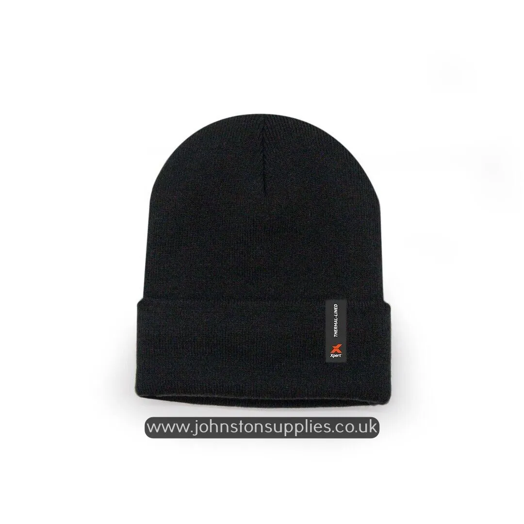 Xpert Thermal Lined Beanie Hat Black